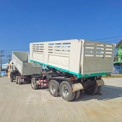 ISUZU FXZ 360 แรง ปี 56 + หางดั้มพ์ สามเพลา อู่สามมิตร ปี 57