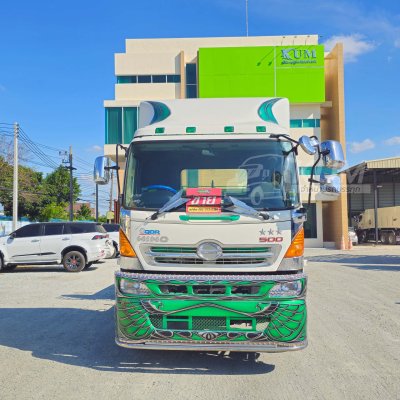 สิบล้อหัวลาก HINO FM 344 แรง ปี 56 + หางพื้นเรียบ อู่ BPT ปี 58