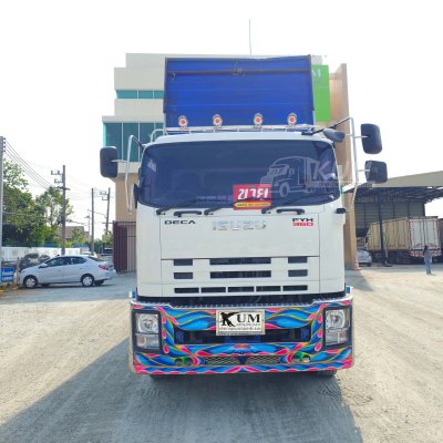 สิบสองล้อดั้มพ์ ISUZU FYH 360 แรง ปี 2556 + หางดั้มพ์ สามเพลา อู่ส.สมบัติ ปี 2556