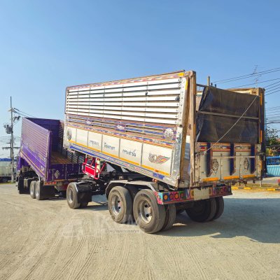 สิบล้อดั้มพ์ FXZ 360 แรง ปี 2554 + หางดั้มพ์ สามเพลา อู่ ส.สมบัติ ปี 2557