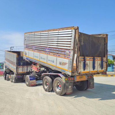 สิบสองล้อดั้มพ์ ISUZU FYH 360 แรง ปี 2556 + หางดั้มพ์ สามเพลา อู่ส.สมบัติ ปี 2556