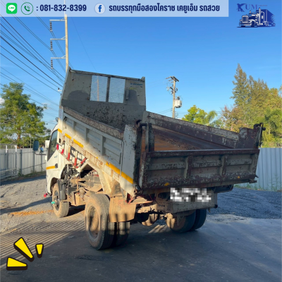 HINO รถหกล้อดั้มพ์ 3 คิว ปี 64 เครื่อง150