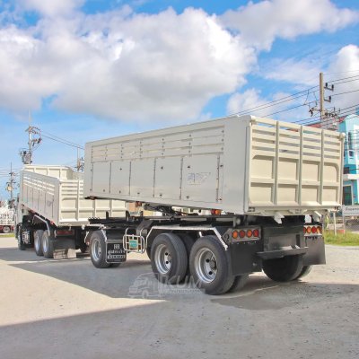 สิบล้อดั้มพ์ HINO 344 แรง ปี 56 + หางดั้มพ์ สามเพลา อู่สหกิจ ปี 56