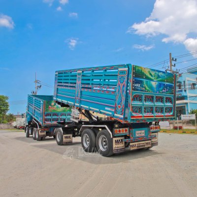 สิบล้อดั้มพ์ HINO FM1A 344 แรง ปี 2567 + หางดั้มพ์ สามเพลา อู่แม็กเทรลเลอร์ ปี 2567
