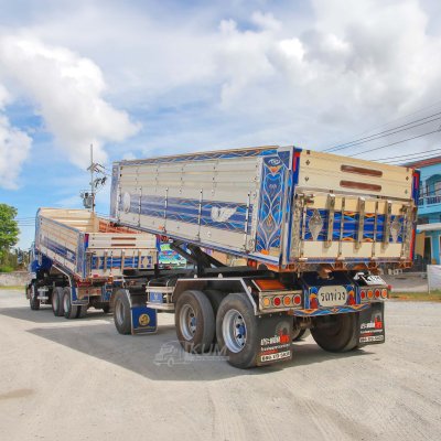 สิบล้อดั้มพ์ HINO FM1A 344 แรง ปี 2566 + หางดั้มพ์ สามเพลา อู่ไทยมาวินกู๊ดทรัค ปี 2566