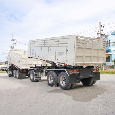 สิบล้อดั้มพ์ HINO 344 แรง ปี 56 + หางดั้มพ์ สามเพลา อู่สหกิจ ปี 56