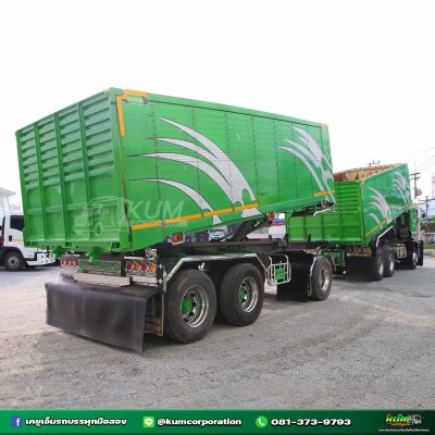 สิบล้อดั้มพ์ ISUZU FXZ 360 แรงม้า ปี 65+หางดั้มพ์ สามเพลา อู่สหะกิจ ปี 65