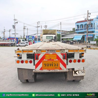 สิบล้อหัวลาก HINO VICTOR 500 260 แรงม้า ปี 65 + หางพื้นเรียบ สามเพลา อู่สามมิตร ปี 64