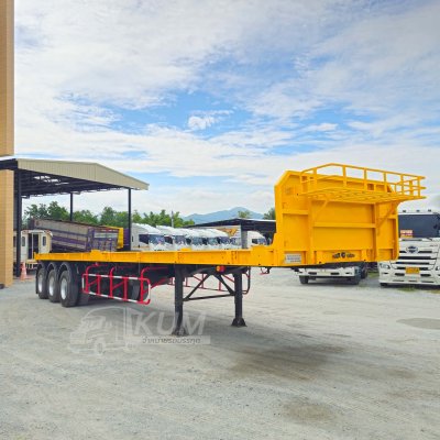 หางพื้นเรียบ สามเพลา มีบังเกอร์ อู่ WAFA ปี 63