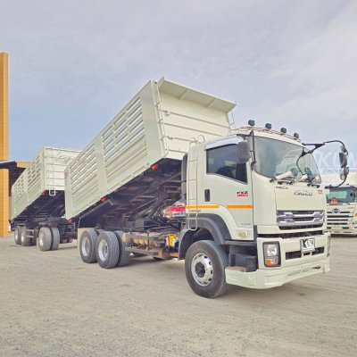 สามมิตรแท้ ISUZU FXZ 360 แรงม้า ปี 65 + หางดั้มพ์ สามเพลา อู่สามมิตร ปี 65