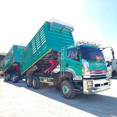 สิบล้อดั้มพ์ ISUZU FXZ ปี 66 + หางดั้มพ์ สามเพลา อู่พีพีเอ็นเจเนริ่ง ทรัค ปี 66