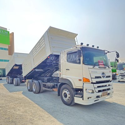 สิบล้อดั้มพ์ HINO FM1A 344 แรงม้า ปี 66 + หางดั้มพ์ สองเพลา อู่แม็กเทรลเลอร์ ปี 65