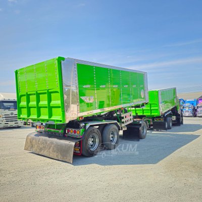 สิบล้อดั้มพ์ ISUZU FXZ 360 ปี 65 + หางดั้มพ์ สามเพลา อู่ ส.สมบัติ ปี 65