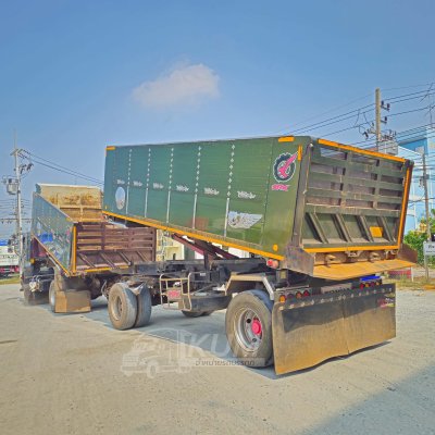 หกล้อดั้มพ์ ISUZU FTR 240 แรง ปี 2565 + หางดั้มพ์ สองเพลา อู่เดอะฟินิกซ์ ปี 2565