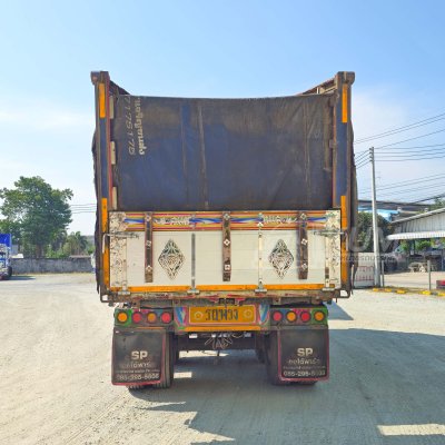 สิบสองล้อดั้มพ์ ISUZU FYH 360 แรง ปี 2556 + หางดั้มพ์ สามเพลา อู่ส.สมบัติ ปี 2556