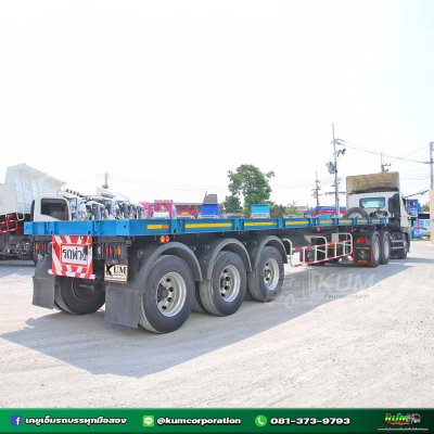 สิบล้อหัวลาก HINO VICTOR 500 344 แรงม้า ปี 64+ หางพื้นเรียบ สามเพลา อู่ PANUS ปี 64