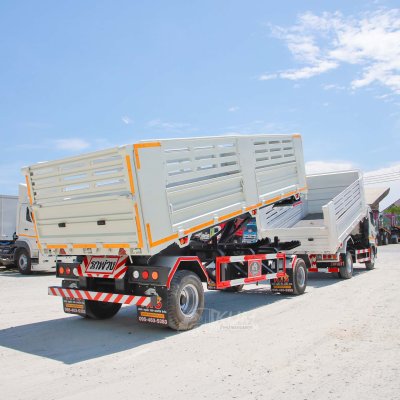 หกล้อดั้มพ์ HINO FC9J 210 ปี 2564 + หางดั้มพ์ อู่แก้วเจริญสีทอง ปี 2564