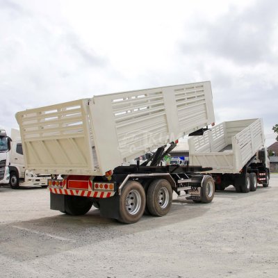 สิบล้อดั้มพ์ HINO FM1A 344 แรง ปี 2553 + หางดั้มพ์ สามเพลา อู่แม็กเทรลเลอร์ ปี 2565