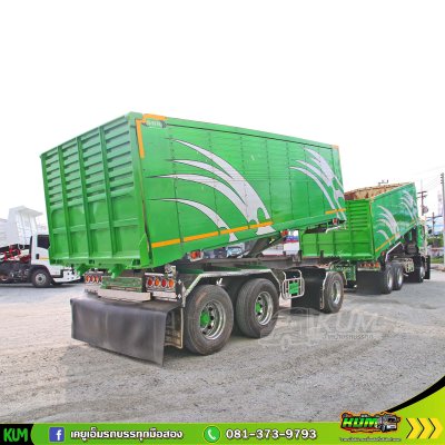 สิบล้อดั้มพ์ ISUZU FXZ 360 แรงม้า ปี 65+หางดั้มพ์ สามเพลา อู่สหะกิจ ปี 65