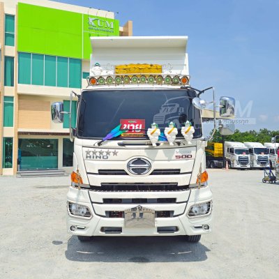 ผ่อน ลด ดอก สิบล้อดั้มพ์ HINO VICTOR 500 344 แรงม้า ปี 65 +หางดั้มพ์ สามเพลา อู่เดอะฟีนิกซ์ ปี 65