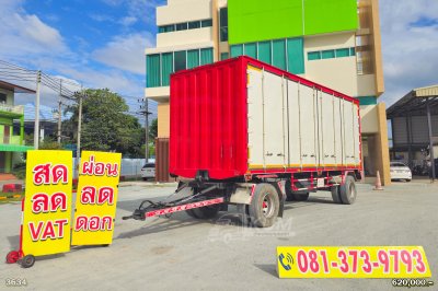 หางตู้เข้าใหม่ หางพ่วงตู้สิบบาน สองเพลา อู่ปิติ ปี 65