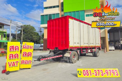 หางตู้เข้าใหม่ หางพ่วงตู้สิบบาน สองเพลา อู่ปิติ ปี 65