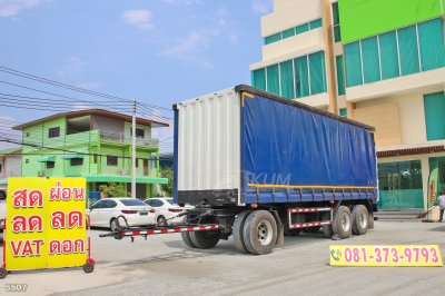 หางตู้ผ้าใบ สามเพลา อู่สามมิตร ปี 2567