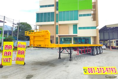 หางพื้นเรียบ สามเพลา มีบังเกอร์ อู่ WAFA ปี 63