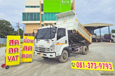 สด ลด VAT หกล้อดั้มพ์ ISUZU FRR 210 แรงม้า ปี 65 คันนี้ไมล์น้อย ยางใหม่