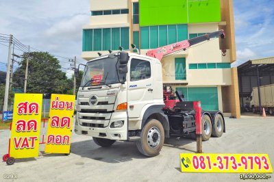 สิบล้อหัวลากติดเครน HINO VICTOR 500 344 แรงม้า ปี 62