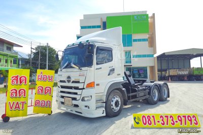 ซื้อหัวคู่หางช่วยดาวน์ 120,000 สิบล้อหัวลาก HINO VICTOR 500 344 แรงม้า ปี 59