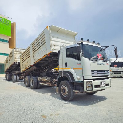 สามมิตรแท้ ISUZU FXZ 360 แรงม้า ปี 65 + หางดั้มพ์ สามเพลา อู่สามมิตร ปี 65