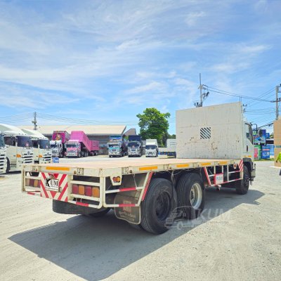 สิบล้อเครนพื้นเรียบ ISUZU FVM 240 แรงม้า ปี 56 เครน UNIC 5 ตัน 5 ปลอก