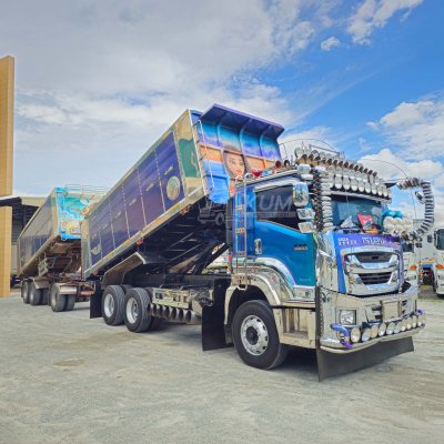 สิบล้อดั้มพ์เกษตร ISUZU FXZ 360 แรงม้า ปี 66 + หางดั๊มพ์ สามเพลา อู่ส.สมบัติ ปี 66
