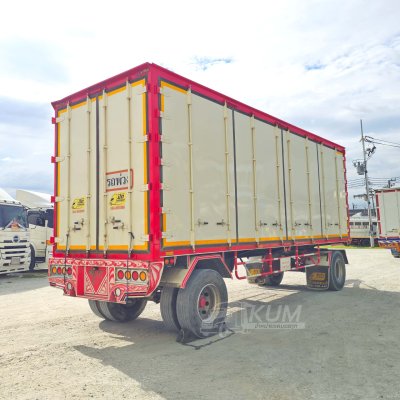 หางตู้เข้าใหม่ หางพ่วงตู้สิบบาน สองเพลา อู่ปิติ ปี 65