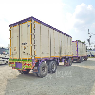 สิบล้อตู้สิบบาน HINO FL8J 260 แรง ปี 2560 + หางตู้สิบบาน สามเพลา อู่เซฟดีล ปี 2563