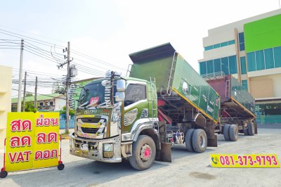 หกล้อดั้มพ์ ISUZU FTR 240 แรง ปี 2565 + หางดั้มพ์ สองเพลา อู่เดอะฟินิกซ์ ปี 2565