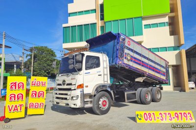 สิบล้อดั๊มพ์ HINO FM 344 แรงม้า ปี 60