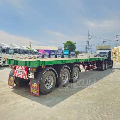 สิบล้อหัวลาก HINO FM1A 344 แรง ปี 65 + หางพื้นเรียบ สามเพลา อู่ RCK ปี 60