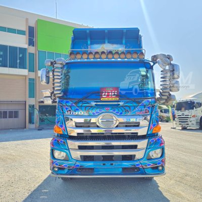 สิบล้อดั้มพ์ HINO FM2P 380 แรง ปี 2564  + หางดั้มพ์  สามเพลา  อู่พงศ์ไพบูลย์ ปี 2564