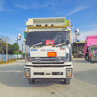 สิบล้อดั้มพ์ ISUZU FXZ 360 แรง ปี 65 + หางดั้มพ์ สามเพลา อู่พนัส ปี 65