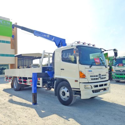 หกล้อเครน HINO FG 212 แรง เครน ธานาโน่ 8 ตัน 3 ปลอก ปี 2556