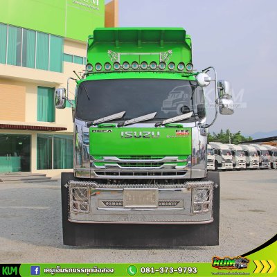 สิบล้อดั้มพ์ ISUZU FXZ 360 แรงม้า ปี 65+หางดั้มพ์ สามเพลา อู่สหะกิจ ปี 65