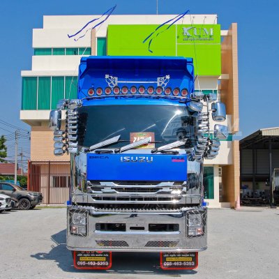 สิบล้อดั้มพ์ ISUZU FXZ 360 + หางดั้มพ์ สามเพลา อู่สหะกิจ ปี 59 จด 66