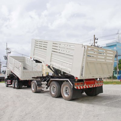 สิบล้อดั้มพ์ HINO FM1A 344 แรง ปี 2553 + หางดั้มพ์ สามเพลา อู่แม็กเทรลเลอร์ ปี 2565