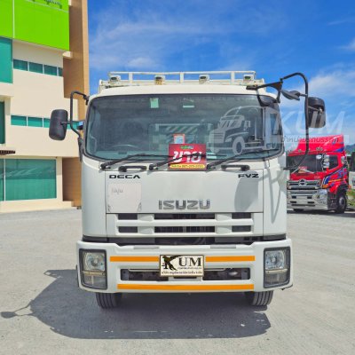 ISUZU FVZ 300 แรงม้า ปี 57 รถบรรทุก 10ล้อ พื้นเรียบ