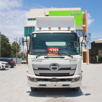 หกล้อดั้มพ์ HINO FC9J 210 ปี 2564 + หางดั้มพ์ อู่แก้วเจริญสีทอง ปี 2564