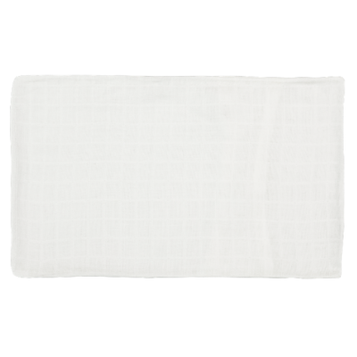 Muslin Bamboo Pillowcase for Newborns – White