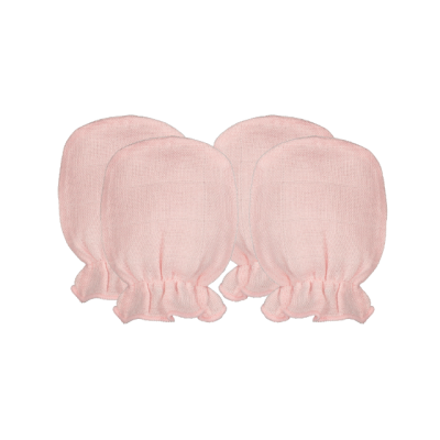 Muslin Bamboo Mitten (Set for 2) - Pink