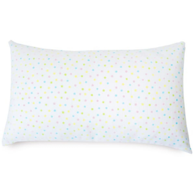 Muslin Bamboo Pillow with Cover - Toddler (Polka Dot)